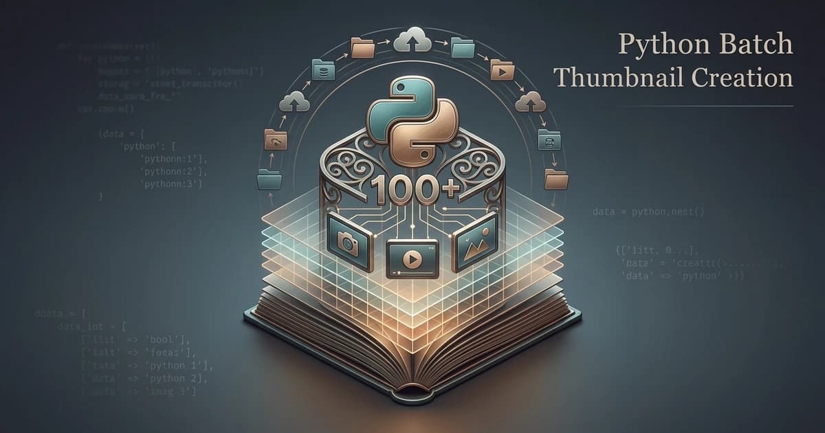 Batch Thumbnail Generation for 100 Videos with Python — ThumbAPI Blog