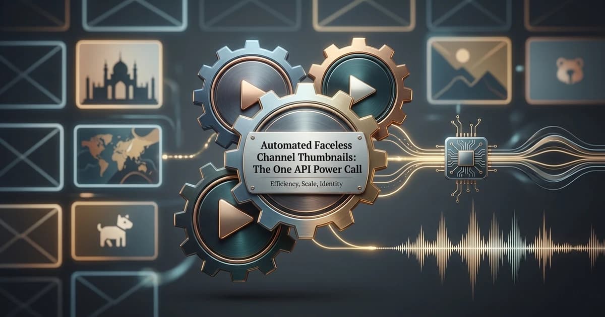 How to Automate YouTube Thumbnails for Faceless Channels with One API Call — ThumbAPI Blog
