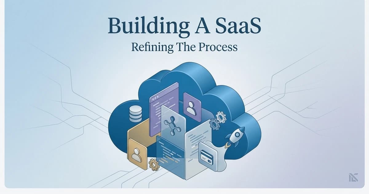 SaaS blog cover illustrating cloud infrastructure with connected servers